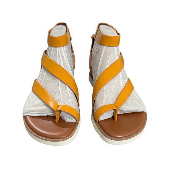 New! Franco Sarto Daven Gladiator Sandals in Mustard - Size 7.5 / EU 37.5 - Picture 5 of 11